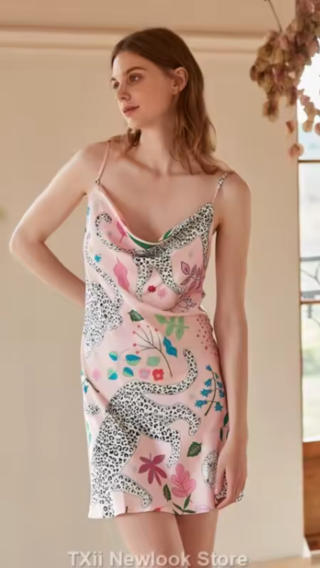 Midnight Safari Babydoll - Pink